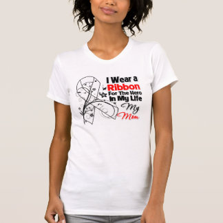 Camiseta Héroe de la mamá en mi cáncer de pulmón de la vida