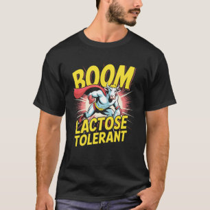 Camiseta Héroe de la Vaca Amante de la Leche Tolerante a la