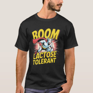 Camiseta Héroe de la vaca Amante de la leche Tolerante a la