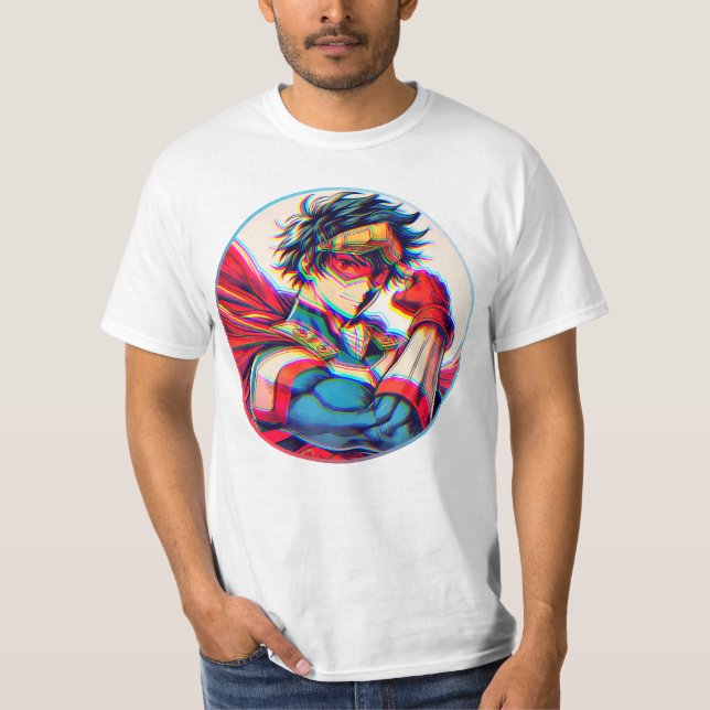 Camiseta Héroe de Manga (Anverso)