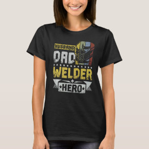 Camiseta Héroe de Mens Husband Dad Welder