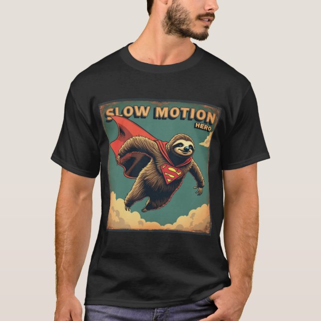 Camiseta Héroe de movimiento lento - Superhéroe (Anverso)