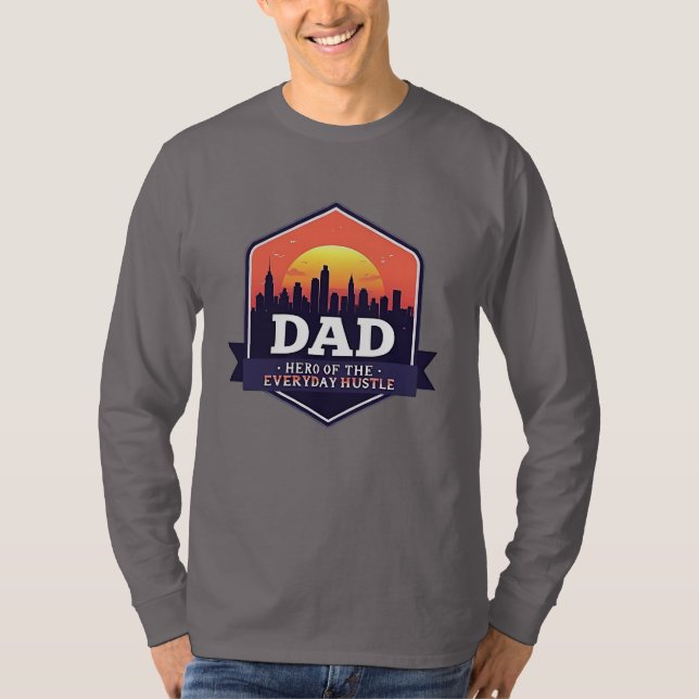 Camiseta Héroe de papá del día del padre (Anverso)