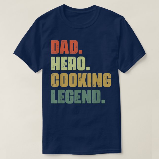 Camiseta Héroe De Papá Funny Cocina Profesional Para Cocina (Diseño del anverso)