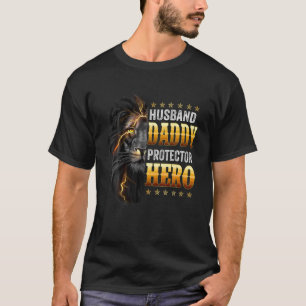 Camiseta Héroe De Protección De Papi Del Marido De Los Homb
