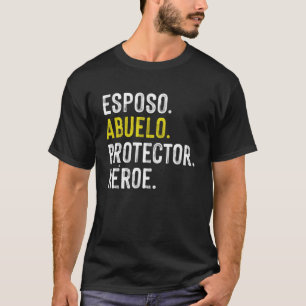 Camiseta Héroe del abuelo protector del marido del día del