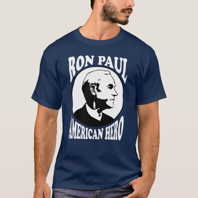 Camiseta Héroe del americano de Ron Paul (Anverso)