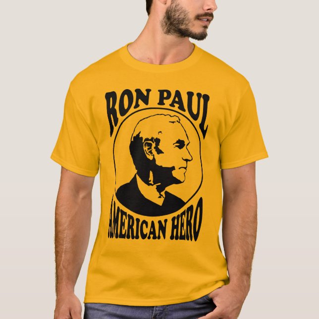 Camiseta Héroe del americano de Ron Paul (Anverso)