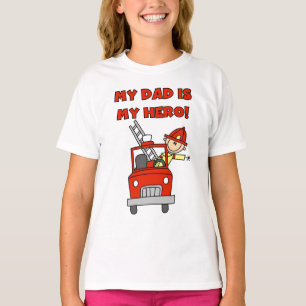 Camiseta Héroe del bombero del papá