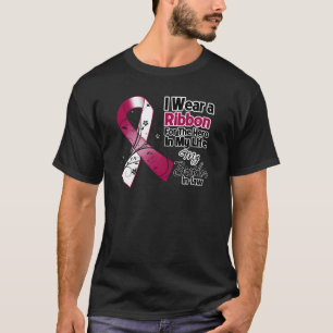 Camiseta Héroe del cuñado en mi cáncer del cuello de la