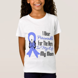 Camiseta Héroe del esófago de la cinta del cáncer mi mamá