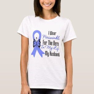 Camiseta Héroe del esófago de la cinta del cáncer mi mar