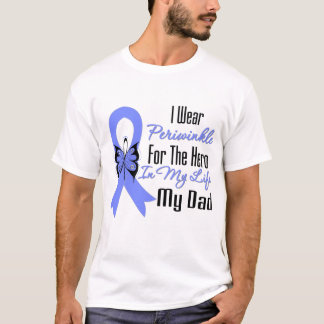 Camiseta Héroe del esófago de la cinta del cáncer mi papá