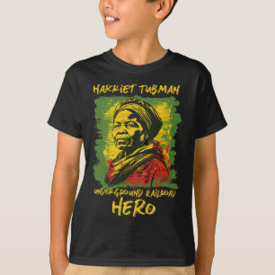 Camiseta Héroe del ferrocarril subterráneo Harriet Tubman h