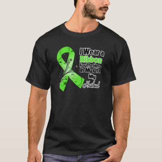 Camiseta Héroe del marido en mi cinta del linfoma de la