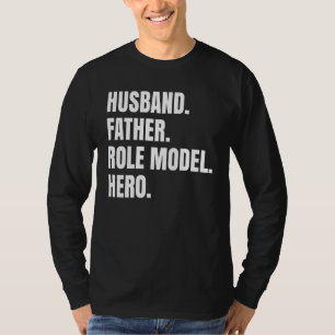 Camiseta Héroe del Modelo de Rol para Padre Esposo Para Pad