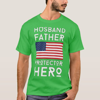 Camiseta Héroe del protector de padre de marido