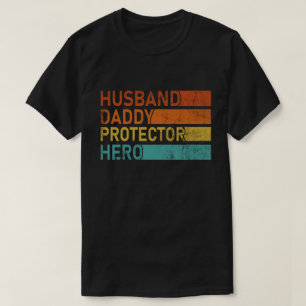 Camiseta Héroe del protector de papá del marido Estilo de l