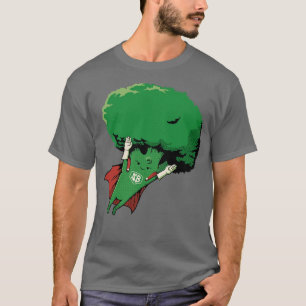Camiseta Héroe del Vegan Super Broccoli por Tobe Fonseca
