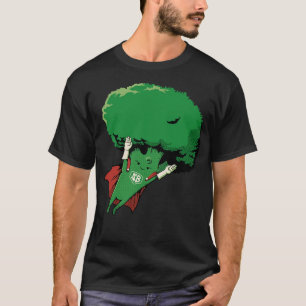 Camiseta Héroe del Vegan Super Broccoli por Tobe Fonseca
