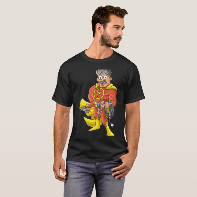 Camiseta Héroe electricista (Anverso completo)