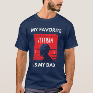 Camiseta héroe en casa: mi veterano favorito es mi papá