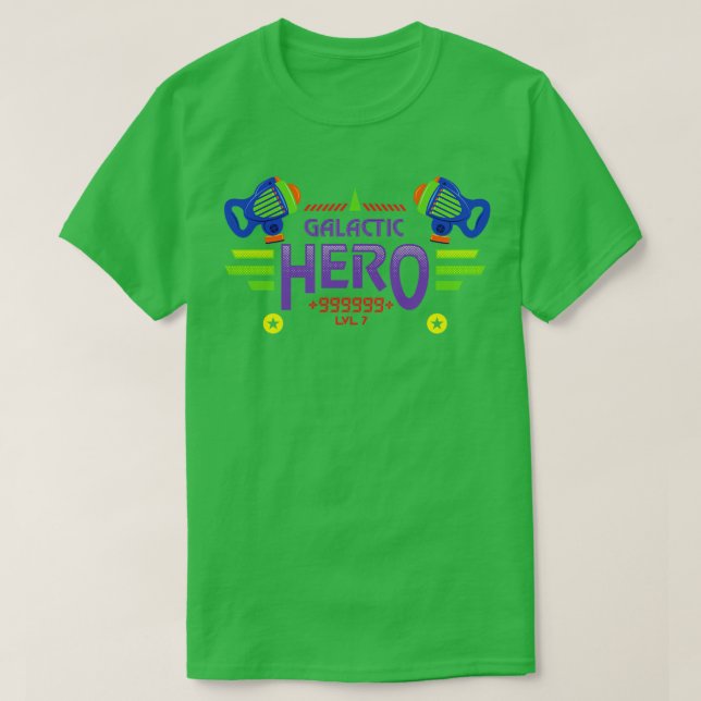 Camiseta Héroe galáctico (Diseño del anverso)