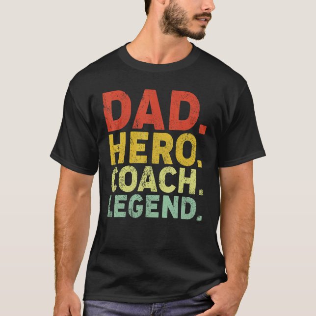 Camiseta Héroe Héroe Héroe Héroe Héroe entrenador Papá Padr (Anverso)