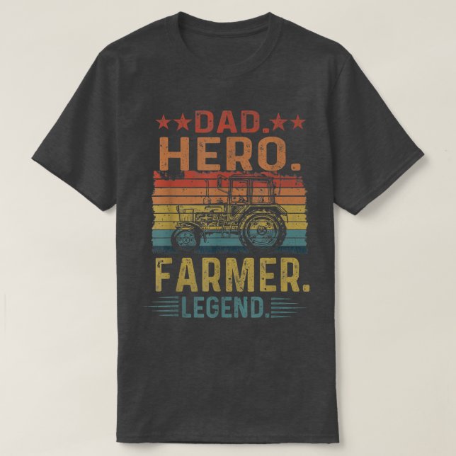 Camiseta Héroe Héroe Héroe para Hombres Granjero Legend Vin (Diseño del anverso)