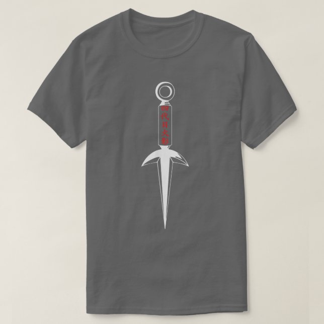 Camiseta Héroe Hokage de Anime Japan Ninja Rótulo de Samura (Diseño del anverso)