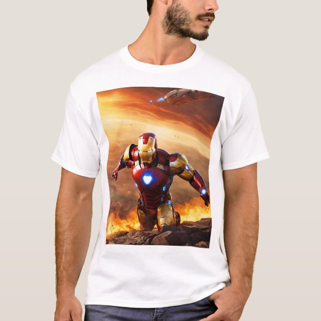 Camiseta "Héroe impulsado por la tecnología: luchando contr (Anverso)