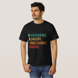 Camiseta Héroe mecánico de papi marido