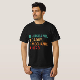 Camiseta Héroe mecánico de papi marido