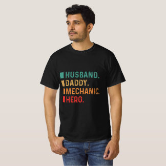 Camiseta Héroe mecánico de papi marido