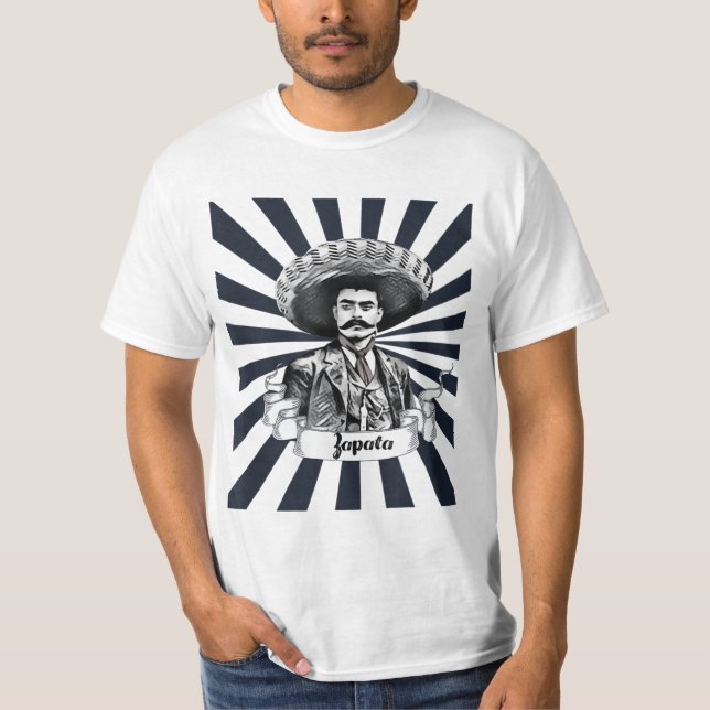 Camiseta Héroe mexicano Emiliano Zapata (Anverso)