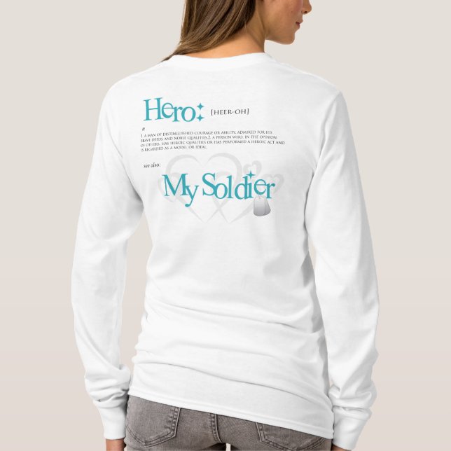 Camiseta Héroe: Mi soldado (Reverso)