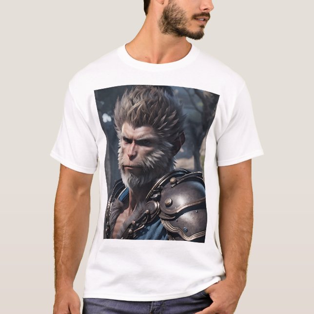 Camiseta Héroe mítico del mito negro wukong (Anverso)