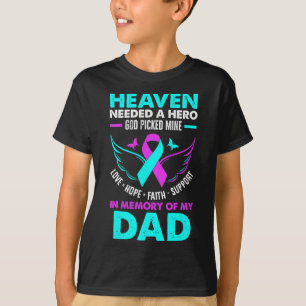 Camiseta Héroe necesitado del cielo, Dios eligió a mi papá 