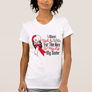 Camiseta Héroe oral de la cinta del cáncer mi hermana