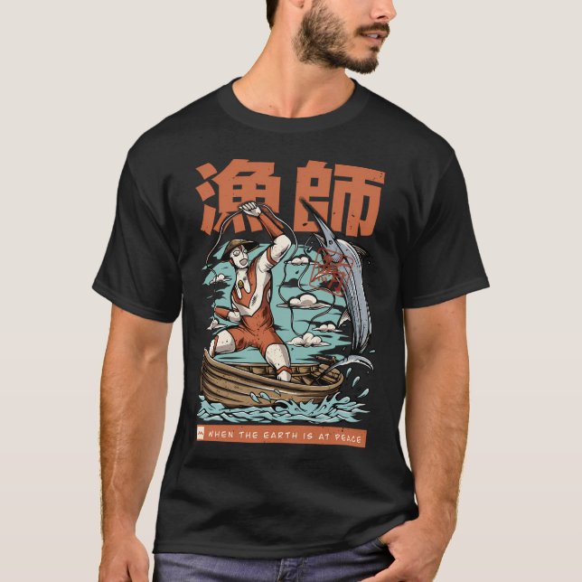Camiseta héroe pescador (Anverso)