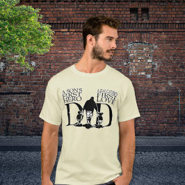 Camiseta Héroe primero de hijo e hija - DAD