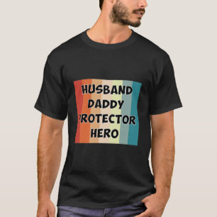 Camiseta Héroe protector de papá de marido