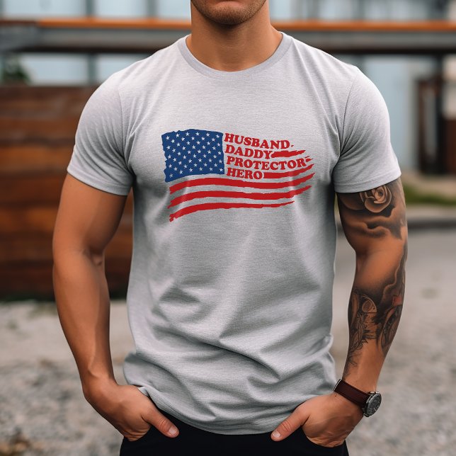 Camiseta Héroe protector de papá de marido (Husband Daddy Protector Hero Shirt)