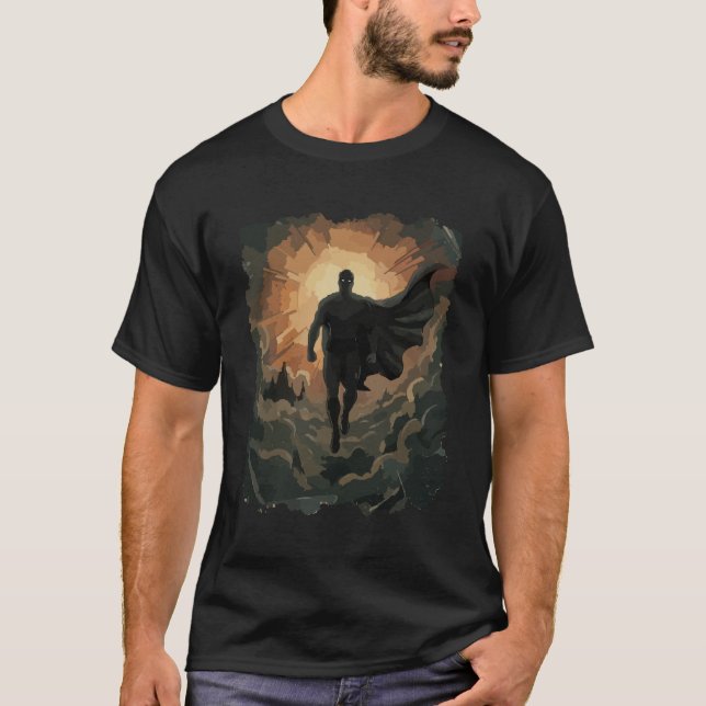 Camiseta Héroe - Superhumano volador (Anverso)