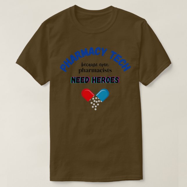 Camiseta Héroe tecnológico de la farmacia (Diseño del anverso)
