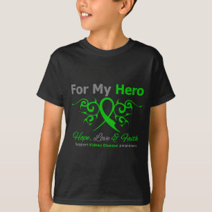 Camiseta Héroe tribal de la cinta de la enfermedad de riñ