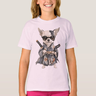 Camiseta Héroes Chihuahua – DIBUJO A MANO de perro en acuar
