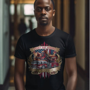 Camiseta Héroes de bomberos estadounidenses