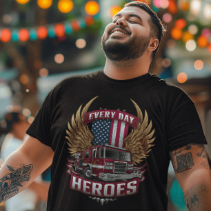 Camiseta Héroes de camiones de bomberos