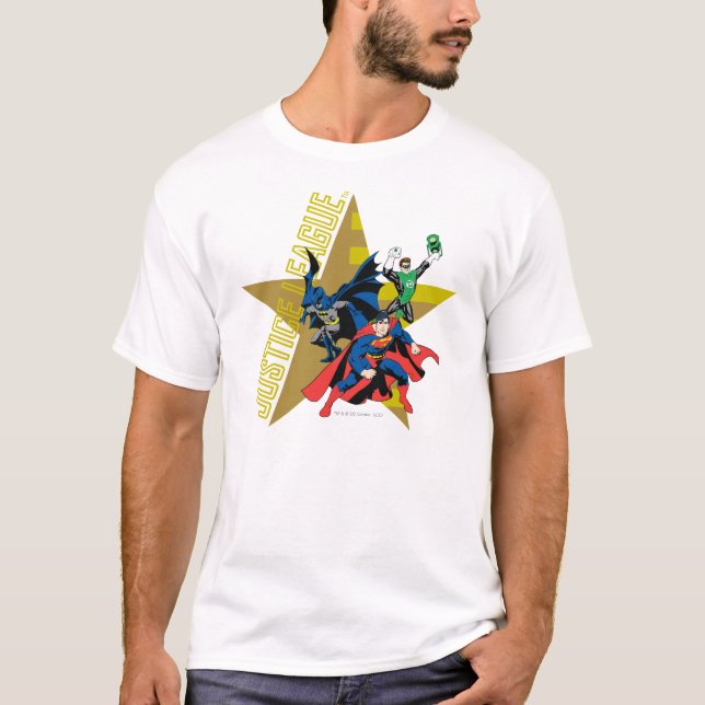 Camiseta Héroes de la Liga de la Justicia (Anverso)